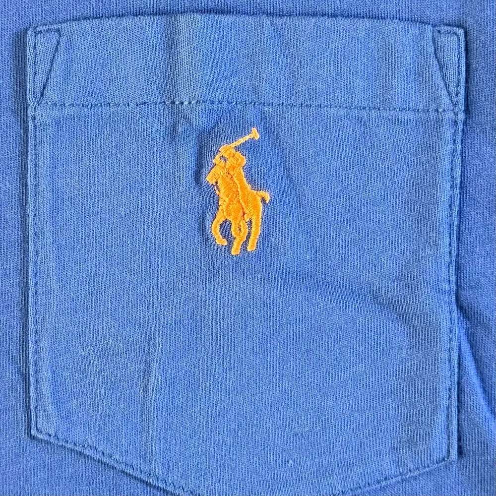 Polo Ralph Lauren Long Sleeve Pocket Tee Mens XL Embroidered Pony Navy Blue